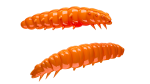 LIBRA LURES LARVA 35 mm Cheese, 12 Stück, 011,   Hot Orange